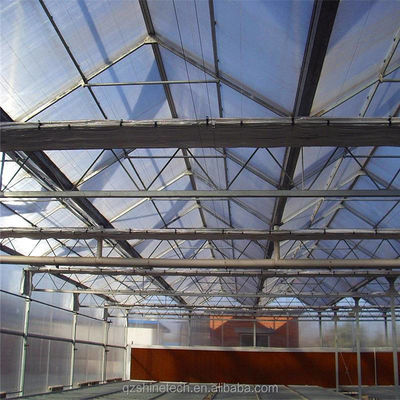 Dibujo de instalación de invernadero de policarbonato de 4 m de ancho de bahía y marco de acero galvanizado