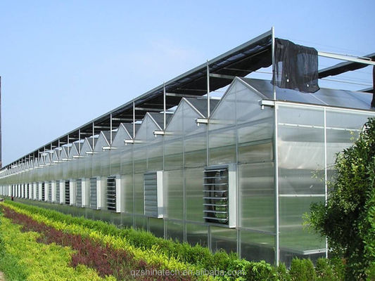Invernaderos agrícolas prefabricados con láminas industriales de policarbonato y sistema de refrigeración