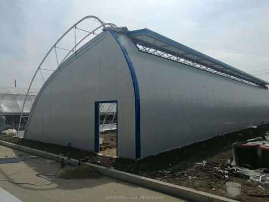 Duración 50-120 m Invernadero solar comercial doble aislado para zonas de invierno y frío