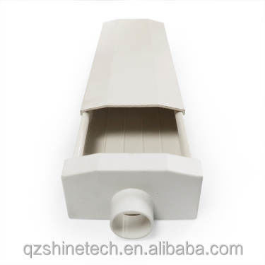 Sistema de cultivo hidropónico 100 * 50mm NFT PVC tubo de cultivo vertical con accesorios blancos