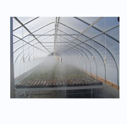 Invernadero de túnel de verduras verdes con fácil montaje y película de 150/200 micro.
