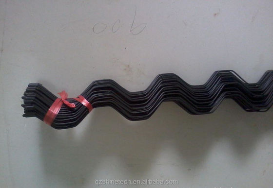 Accesorios para invernaderos con película de plástico revestido de alambre de giro zigzag