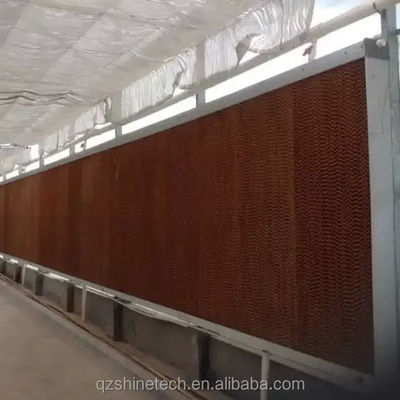 Pad de enfriamiento por evaporación de agua para granjas de pollos marco de aluminio de acero galvanizado